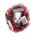 thumbnail image 1 of Door Wreath, Reusable Anti Fading Grimace  Wreath Mesh Cloth Plastic Easy To Clean 49cm Diameter  for Wall, 1 of 8