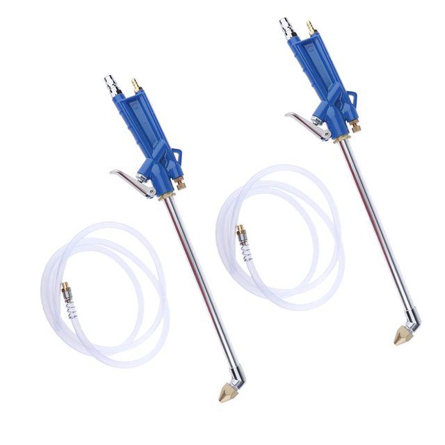 jinwen 2pcs Auto Car Oil Engine Cleaning Gun Solvent Air Sprayer Degreaser Tool - Blue