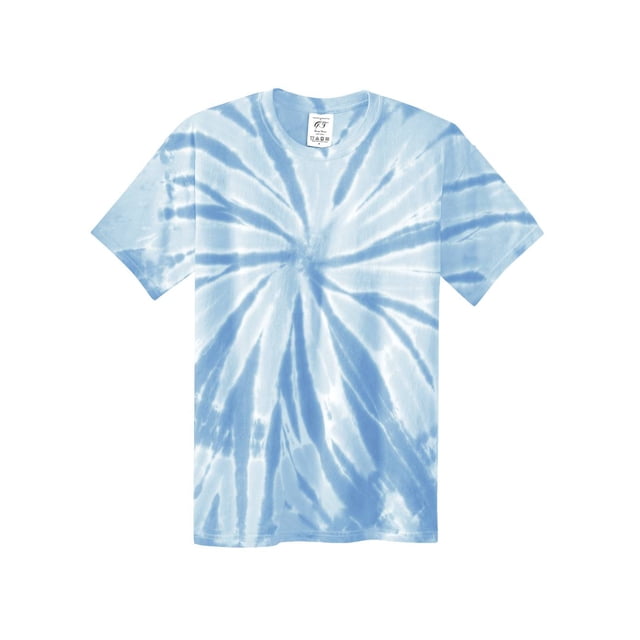 Gravity Threads Mens Tie-Dye Short-Sleeve T-Shirt - Light Blue - 2X-Large