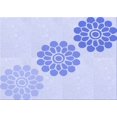 thumbnail image 1 of Ahgly Company Machine Washable Indoor Rectangle Transitional Lavender Blue Area Rugs, 2' x 3', 1 of 7