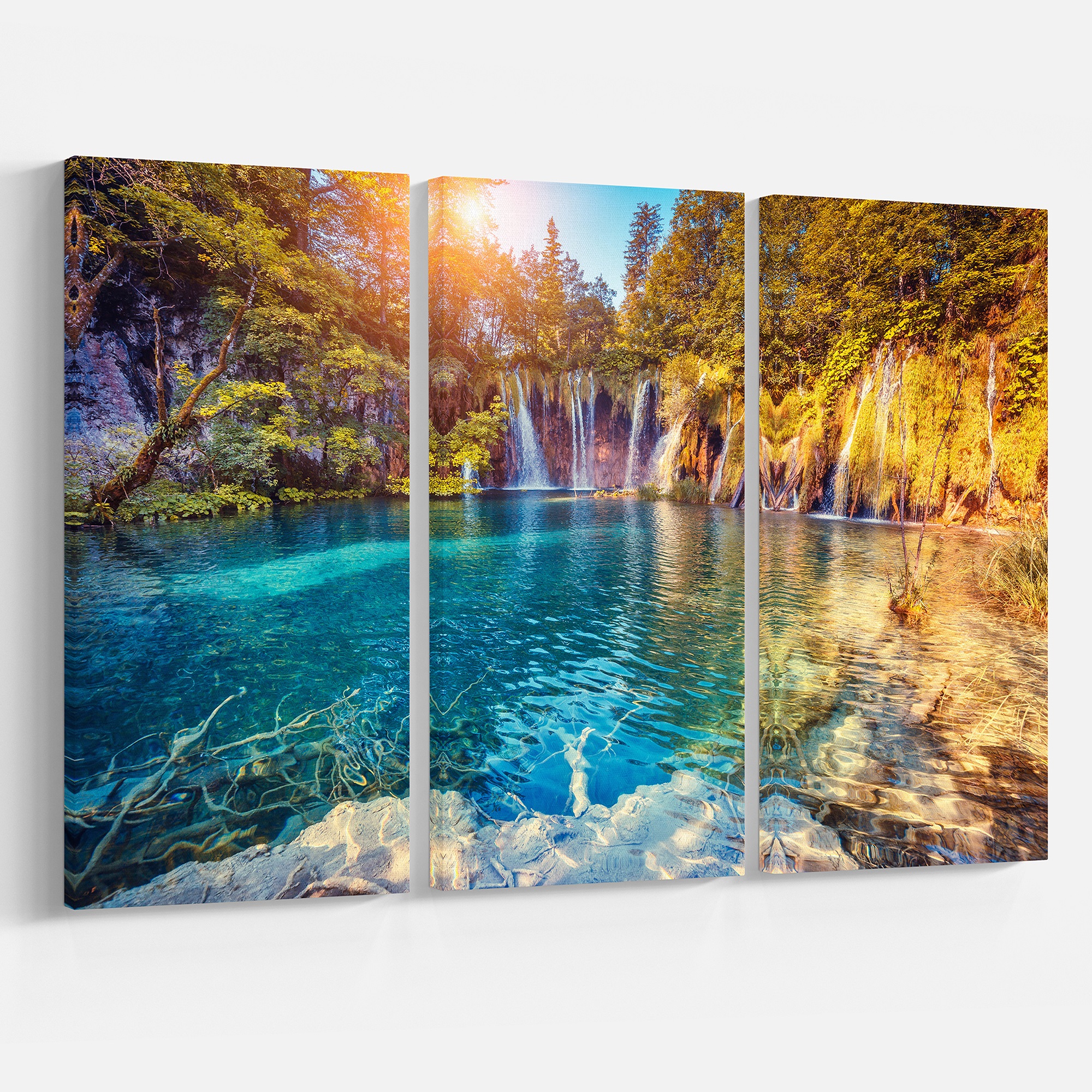 Tableau imprimée sur toile photographie Design Art Eau et soleil