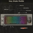 thumbnail image 4 of Redragon S156 Clavier et Souris de Jeu Sans Fil avec Triple Mode, Clavier à Sensation Mécanique et jusqu'à 10000 DPI 61G Souris de Jeu Ultralégère, Rétroéclairage RVB, 4 of 9