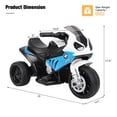 thumbnail image 2 of Gymax Kids Ride On Motorcycle BMW Licensed 6V Electric 3 Wheels Bicycle w/ Music&Light, 2 of 10