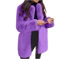 thumbnail image 2 of LSLJS Women Long Sleeve Lapel Plush Coat Fashion Solid Color Warm Coat, 2 of 6
