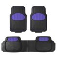 thumbnail image 1 of Universal Auto Floor Mats Full Set 3pcs For Car SUV Vans - 7 Colors Available, 1 of 5