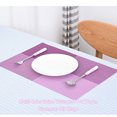 thumbnail image 3 of fastboy Sets de Table Tissés Multicolores Style Simple Imperméable Isolation Chauffante Napperon Décoration Maison Nappe de Cuisine Violet, 3 of 6
