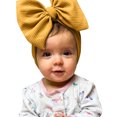thumbnail image 1 of 0-6 Month Baby Cute Unisex Hat Solid Elastic Big Bow Design Hat, 1 of 9