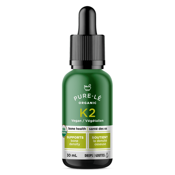 USDA Organic Vitamin K2 (MK-7) drops for your Whole Family - Bioavailable - Fast acting for all ages. Kosher, Vegan, Non-GMO. No Side Effects - Ultra Premium Dietary Supplement Made in Canada