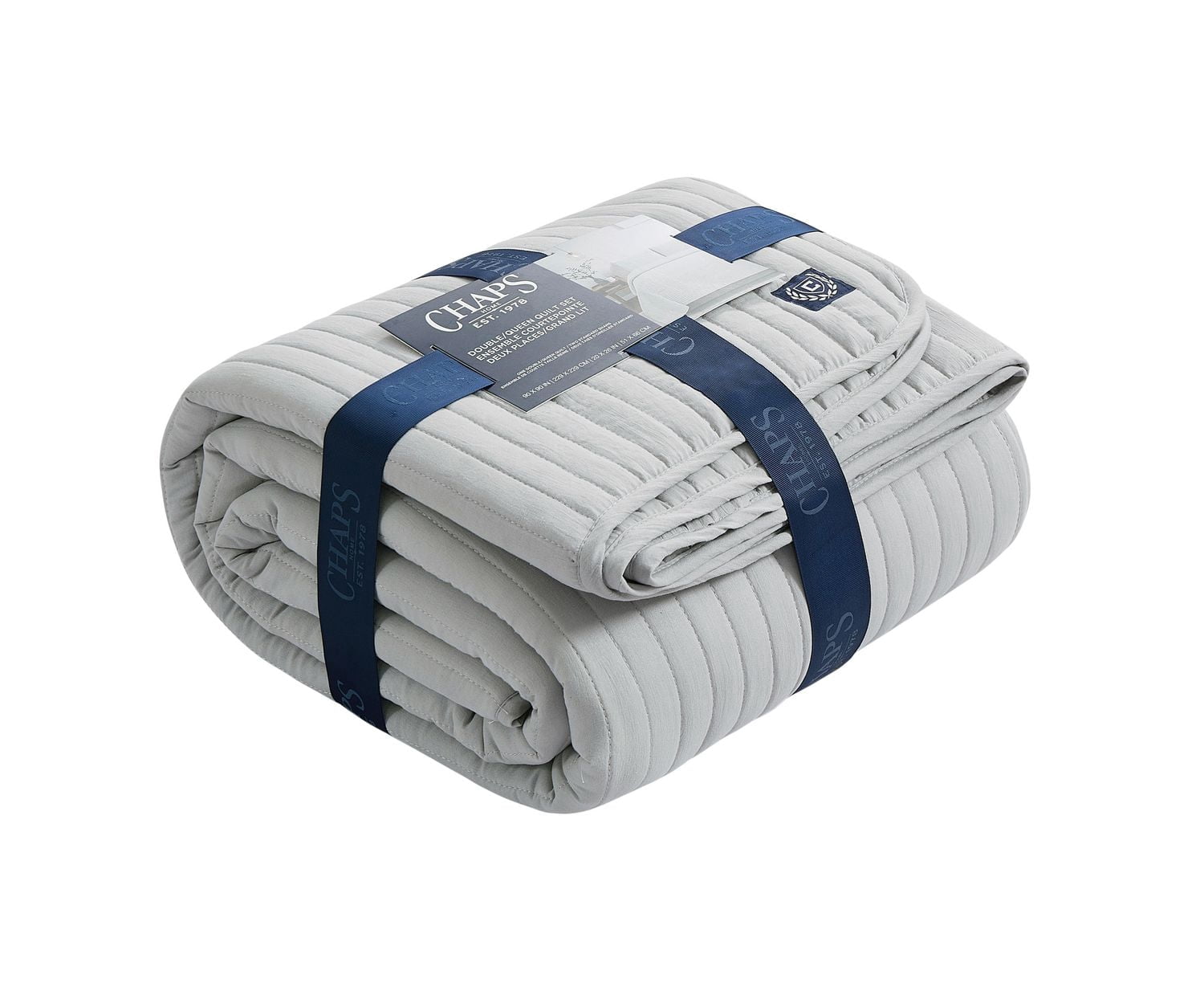 Chaps 3pc Quilt Set Grey King