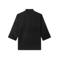 thumbnail image 4 of YUUMIN Unisex Men's Chef Jacket Chef Coat Hotel Kitchen Work Uniform Shirts Restaurant Cook Tops Black Long Sleeve XXL, 4 of 5