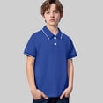 thumbnail image 2 of Polos pour Garçons Polo Uni Chemises de Rugby pour Garçons à Manches Courtes 9-10 Ans, 2 of 4
