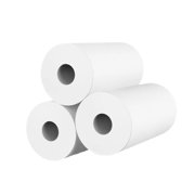 jinwen Printer Paper DIY 25x57mm Supplies for for Receipt Memo Student White Thermal 3pcs