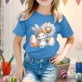 thumbnail image 2 of XDZJLR T-Shirt pour Tout-Petites Filles T-Shirt Enfants Pâques Graphique Coupe Ample Décontracté Manches Courtes Col Rond pour Garçons T-Shirts 2-3 Ans, 2 of 4