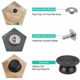 thumbnail image 4 of Oleegame 2PC 5pcs Easy Lifting Universal Pot Lid Knob Handle Plastic Knobs Replacement Black Black, 4 of 6