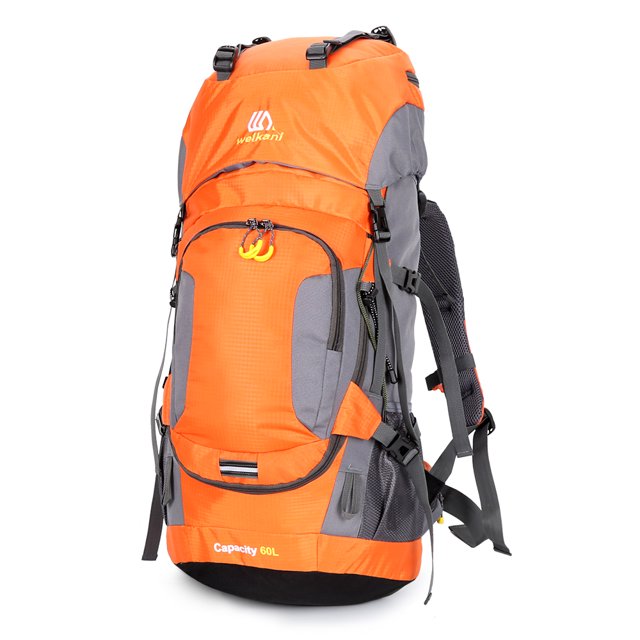 Sac à Dos de Randonnée Imperméable 60 L Camping Alpinisme Cyclisme Sac à Dos Sac de Sport Extérieur avec Housse de Pluie