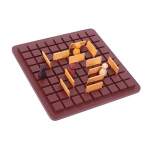 Bunblic Board Game Interactive Game Montessori Wooden Brain Teaser for Travel Family 17x17cm