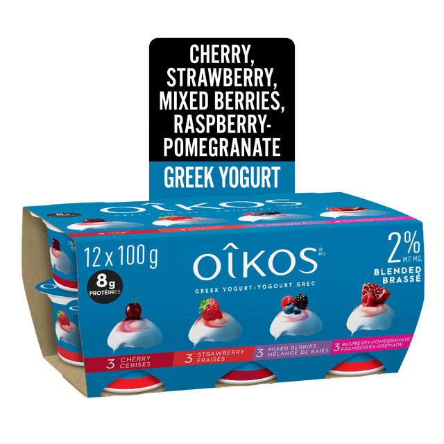 Oikos Yogurt, Mix Berries, Multipack