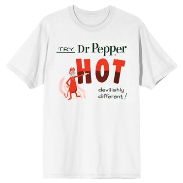 Dr Pepper T-Shirt Blanc pour Hommes Hot Soda Pop - Moyen