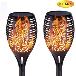 Solar Lights Outdoor Garden 96 LEDs Solar Flame Torch - Outdoor Lighting Solar Torch Light - Dusk to Dawn, Solar Lights Outdoor for Garden, Pathway, Lawn, Patio - GGR