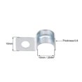 thumbnail image 3 of Unique Bargains 25/64' EMT One Hole Strap Pipe Strap Zinc-Plated Steel Reinforced Rib for Pipe Fixing on Various Surfaces, 20PCS, 3 of 3