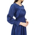 thumbnail image 2 of Bimba Robe Maxi Longue Décontractée en Coton pour Femme à Taille Smockée, 2 of 8