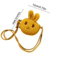 thumbnail image 3 of Dvkptbk Cute Plushed Rabbited Crossbody Bag Fashion Princess Coin Purse Baby Girl Accessory Bag easter decorations, 3 of 6