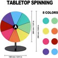 thumbnail image 3 of 2024 Fortunes Rotating Award Wheel 8-inch Dry Wipe Desktop All Metal Wheel Party And Carnival Games, 3 of 7