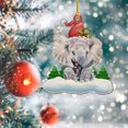 thumbnail image 3 of Clearance! Dinosaur Animal Personalization Christmas Tree Ornament Christmas Tree Pendants Hanging Pendants Plush Craft For Christmas Holiday Party Home Decor, 3 of 3