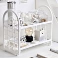 thumbnail image 3 of Tabletop Shelf Organizer, Desktop Storage Rack White  for Office for Home, 3 of 7