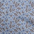 thumbnail image 1 of oneOone Georgette Viscose Medium Blue Fabric Floral Fabric For Sewing Printed Craft Fabric By The Yard 42 Inch Wide, 1 of 4