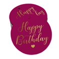 thumbnail image 1 of Inkdotpot Pack Of 100 Happy Birthday Favor Paper Tags Craft Real Gold Foil Hang Tags, 1 of 6