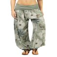 thumbnail image 1 of Pantalon Sarouel à Taille Froncée pour Femmes avec Imprimé Floral, 1 of 8