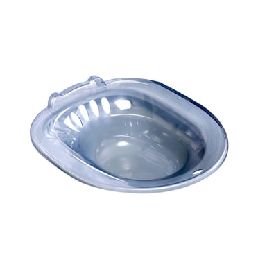 Bain de Siège pour Personnes Âgées Femmes Bidet Bain de Hanches 15x14x4.7inch Grand Accessoire d'Aire d'Assise Bleu