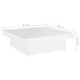 thumbnail image 4 of vidaXL Coffee Table White 90x90x28 cm Engineered Wood, 4 of 4