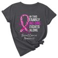 thumbnail image 1 of TIMIFIS Breast Cancer Awareness Shirts for Women Work Tops Short Sleeve Out Blouse Breast Awareness Letter Print Shirt T-Shirt Tops In OctoberFall/Winter, 1 of 6