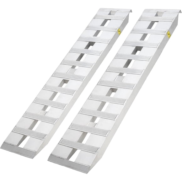 Aluminum Loading Ramps, 6000lbs Capacity for ATV, Motorcycle, Quad, Lawn Mower, Snow Blower, 72"x15", 2pcs