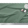 thumbnail image 3 of Soimoi Green Cotton Duck Fabric Triangle Geometric Decor Fabric Printed Yard 42 Inch Wide, 3 of 3