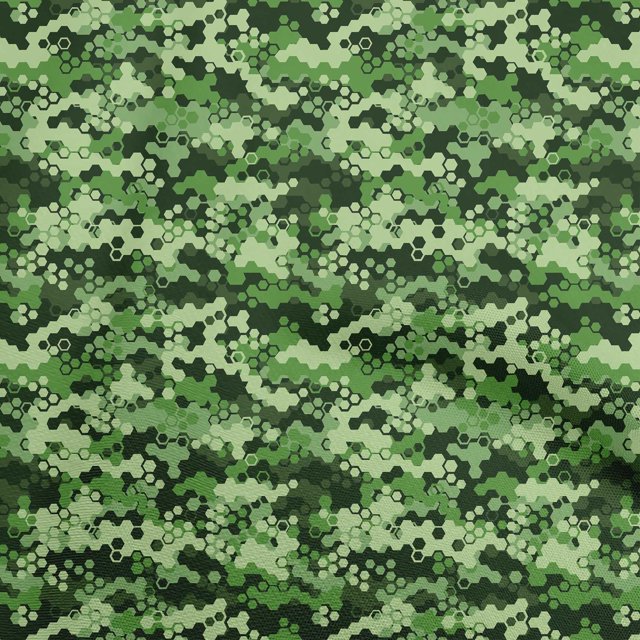 oneOone Rayon Green Fabric Abstract Sewing Material Print Fabric By The Yard 56 Inch Wide