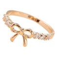 thumbnail image 1 of Korean Jewelry Crystal Bow Ring GD, 1 of 8
