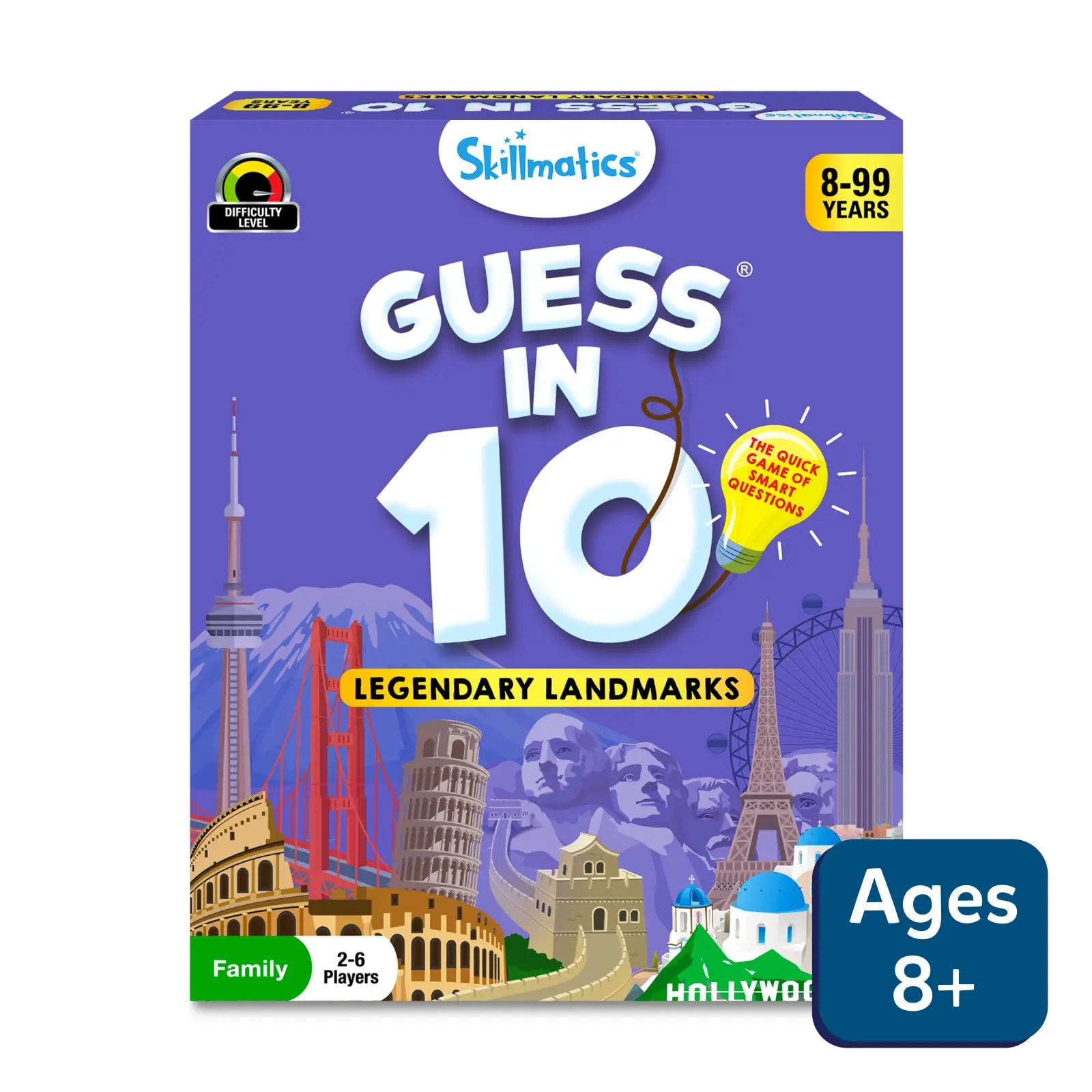 Skillmatics Guess in 10: Legendary Landmarks | Trivia card game (ages 8+)