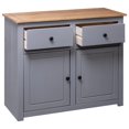 thumbnail image 5 of vidaXL Sideboard Grey 93x40x80 cm Solid Pinewood Panama Range, 5 of 5