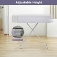thumbnail image 4 of Costway Compact & Portable Ironing Board with Iron Rest Removable Cover Sturdy Metal Frame Gray, 4 of 9