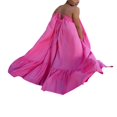 thumbnail image 4 of Robe Longue d'Été Décontractée et Fluide pour Femme avec Poche, Bretelles Spaghetti, Encolure Dégagée, Unie, Évasée, Ample, Robe Maxi de Plage, 4 of 6