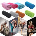 thumbnail image 1 of 8 Pcs Serviette Rafraîchissante Serviette Glacée pour le Cou Serviette Fraîche en Microfibre Serviette Douce et Fraîche pour Yoga Gym Course Entraînement Mise en Forme, 1 of 14