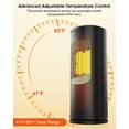 thumbnail image 3 of TIOKVIOP 1500W PTC Ceramic Space Heater with Thermostat, Remote, 12H Timer, 60° Oscillation and Safety Protection, 3 of 4