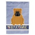 thumbnail image 1 of Carolines Treasures BB5703GF Drapeau de Jardin Taille Bouledogue Anglais Rouge Bienvenue, 1 of 3