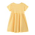 thumbnail image 2 of MIASHUI Robes de Pâques pour Filles, Robes Décontractées à Manches Courtes avec Lapin, Jaune, 2-3 Ans, 2 of 5