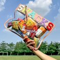 thumbnail image 1 of Snack Storage Bag | Transparent Zipper Pouch Waterproof Handheld Makeup Bag Portable Toiletry Organizer for Travel Cosmetics Snacks Toiletries Storage, 1 of 7