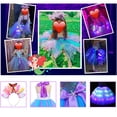 thumbnail image 4 of Déguisement de Fille Mermaid Tutu Lumineux à DEL Cadeaux Mermaid Robe de Princesse pour Halloween Cadeau d'Anniversaire 2-10 Ans, 4 of 5