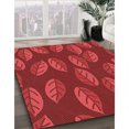 thumbnail image 3 of Ahgly Company Tapis d'Aire Intérieur Lavable à la Machine, Carré, Transitionnel, Rouge, 6 Pieds Carré, 3 of 7